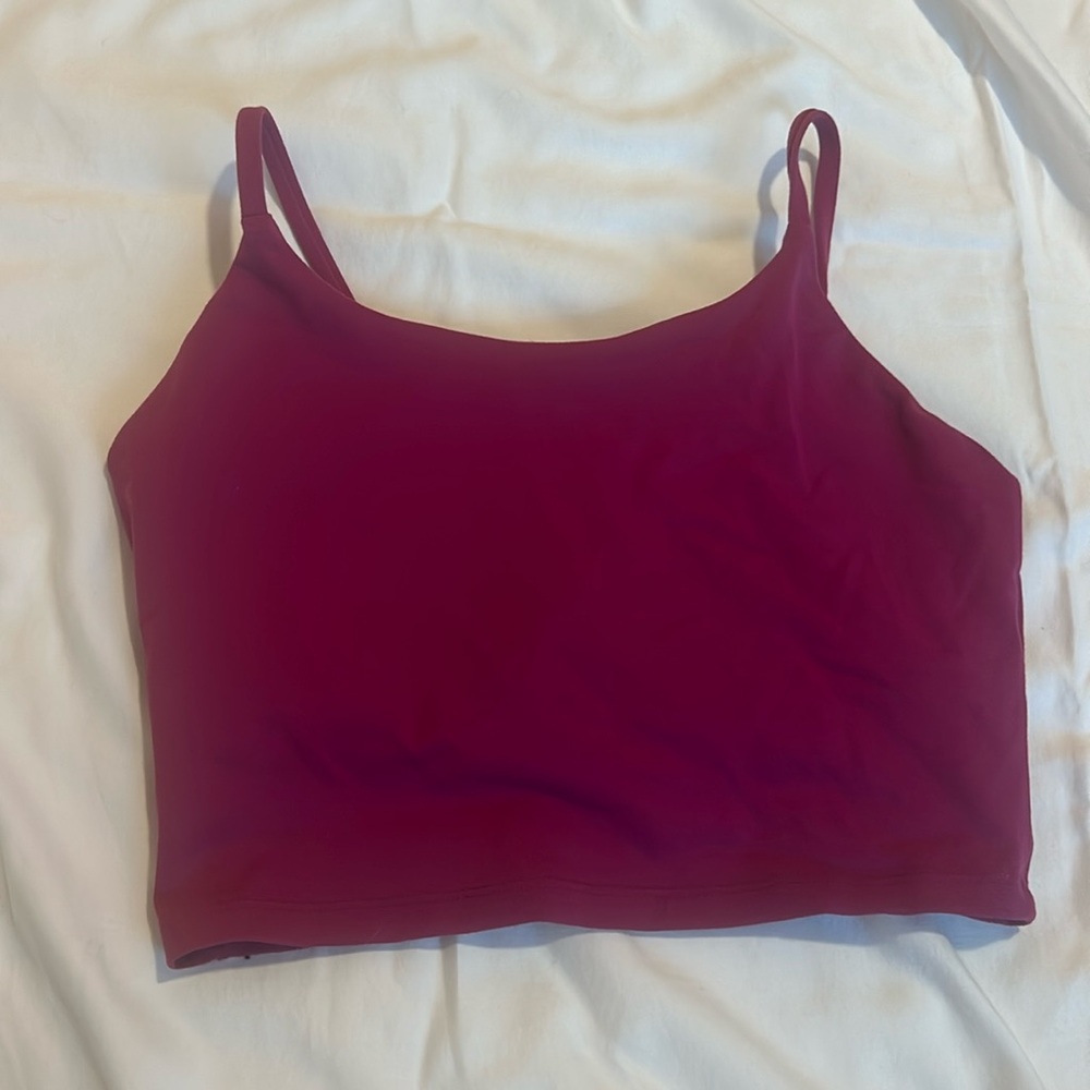 pink tank top